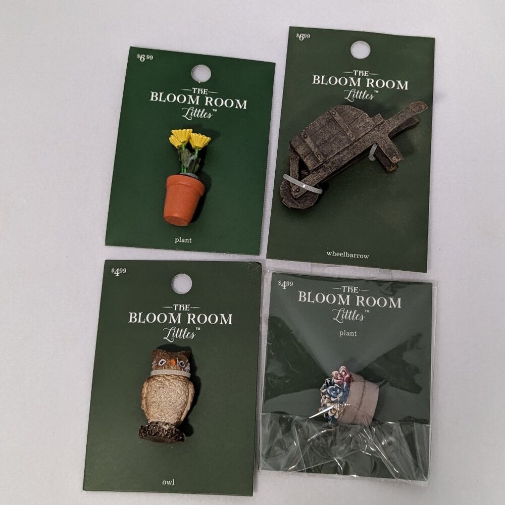 Bloom Room Littles Gnomes Lot of 4 Accessories JoAnn Fabrics Midwest Designs